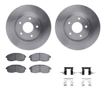 DYNAMIC FRICTION CO 6512-92019, Rotors with 5000 Advanced Brake Pads includes Hardware 6512-92019